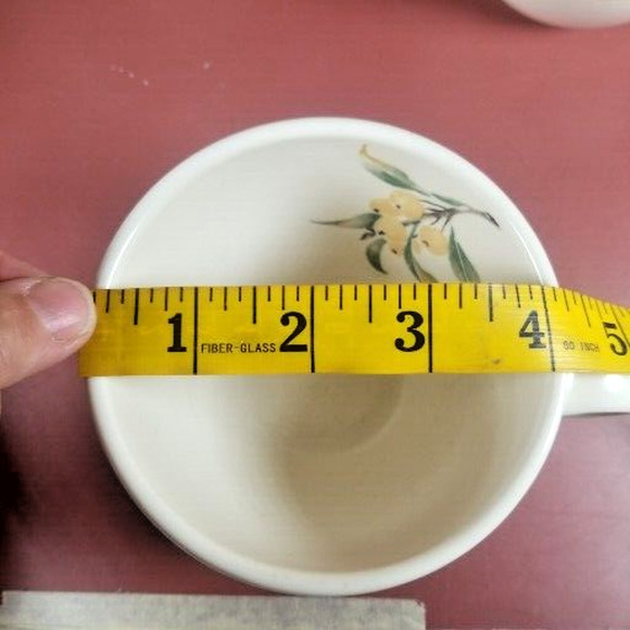 Pfaltzgraff Jamberry Coffee Cups and Saucer Plate Set of 4 with Creamer 9 Pc Lot - Picture 14 of 16